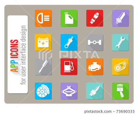 Auto Service Icons Auto Service Icons 73690333