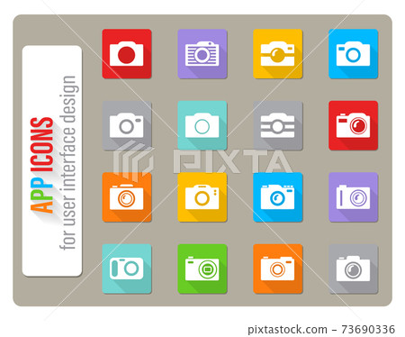 camera icon set camera icon set 73690336