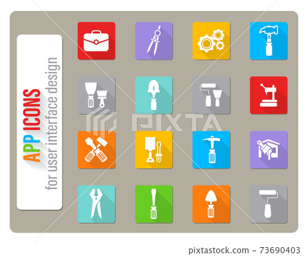 Work tools icons set 73690403