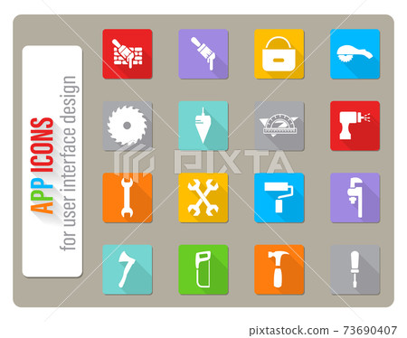 Work tools icons set 73690407