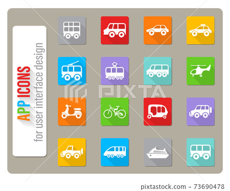 transport icon set transport icon set 73690478
