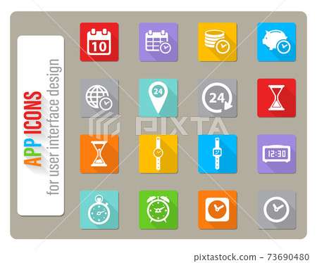 Time simply icons Time simply icons 73690480