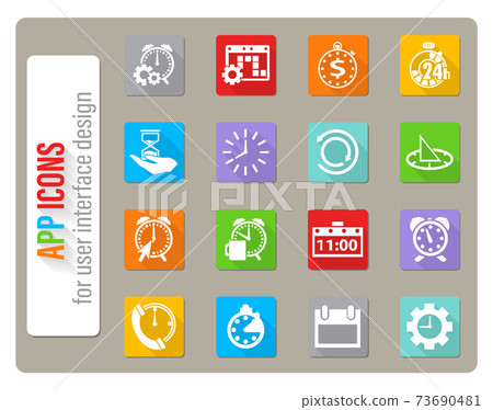 time icon set time icon set 73690481