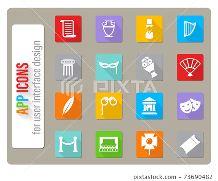 Theatre simply icons 73690482