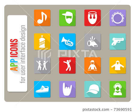 music icon set music icon set 73690591