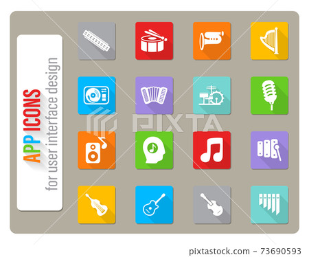 music icon set music icon set 73690593