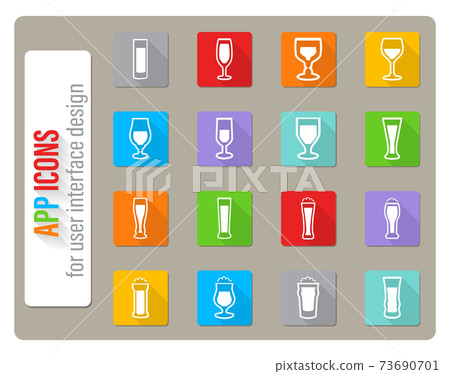 glasses icon set glasses icon set 73690701