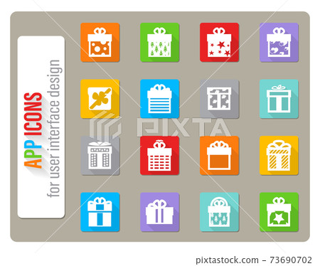 gifts icon set gifts icon set 73690702