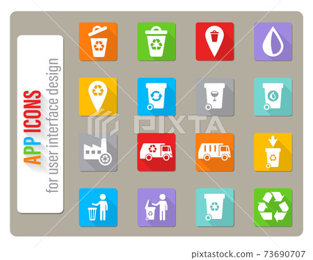 Garbage simply icons Garbage simply icons 73690707