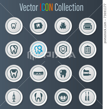 Dental icons set Dental icons set 73691177