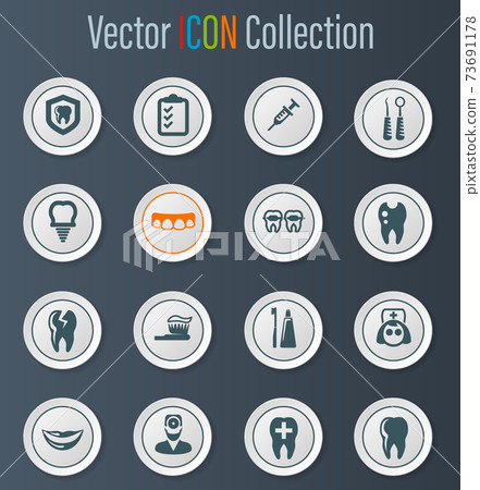 Dental icons set Dental icons set 73691178