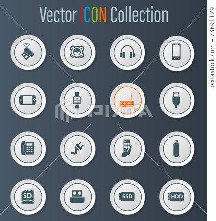 Devices icons set Devices icons set 73691179