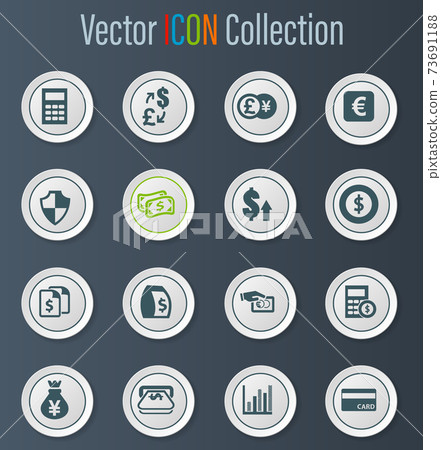 Currency exchange icons set Currency exchange icons set 73691188