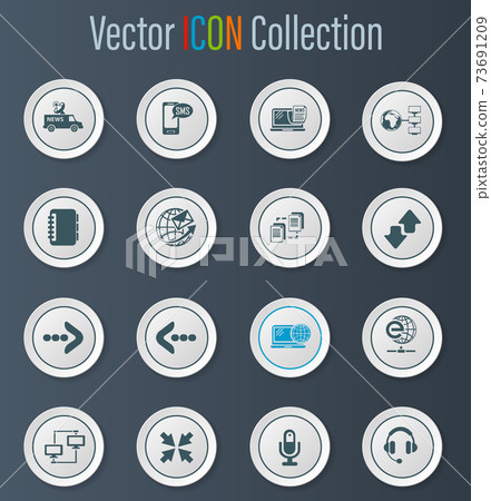 Communication icons set-插圖素材 [73691209] - PIXTA圖庫