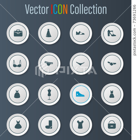 Clothes Icon Set Clothes Icon Set 73691266