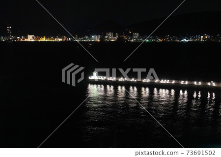 Night view from Shimonoseki Grand Hotel Shimonoseki / Karato Port Night view from Shimonoseki Grand Hotel Shimonoseki / Karato Port 73691502