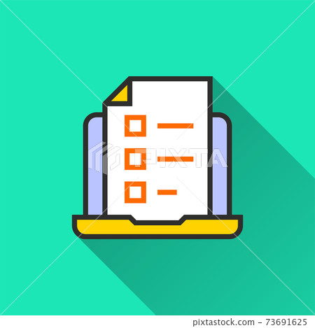 Online education icon for graphic and web design. Online education icon for graphic and web design. 73691625