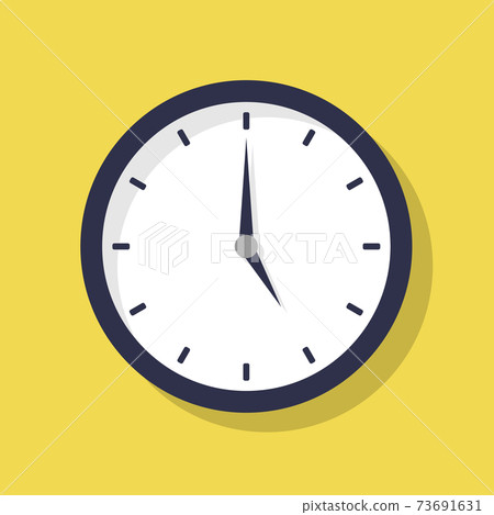 5 o'clock clock illustration icon 5 o'clock clock illustration icon 73691631