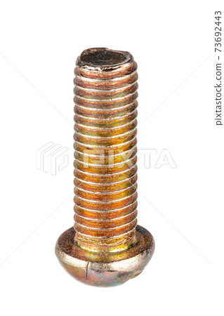 metal bolt isolated on white background. Close up. metal bolt isolated on white background. Close up. 73692443