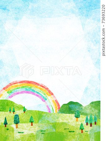 Natural landscape hill mountain sky collage 73693220