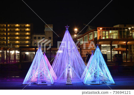 ≪Kameoka Station North Exit Illuminations≫ Kameoka City, Kyoto Prefecture 73694121