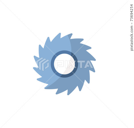 Hurricane. Category five. Flat icon. Isolated weather vector illustration 73694254