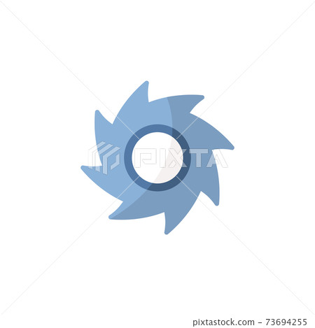 Hurricane. Category four. Flat icon. Isolated weather vector illustration Hurricane. Category four. Flat icon. Isolated weather vector illustration 73694255