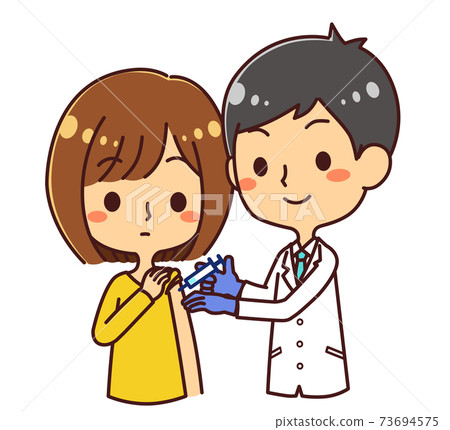 女性疫苗接種疫苗接種 女性疫苗接種疫苗接種 73694575
