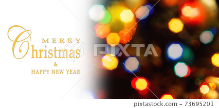 Merry Christmas and Happy New Year greeting card. Merry Christmas and Happy New Year greeting card. 73695201