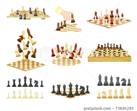 Illustration Board Chess Pieces Strategy Winning Stock Illustration  2044906946