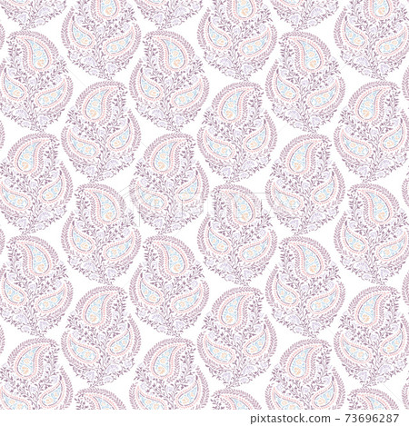Abstract beautiful vector paisley seamless pattern 73696287