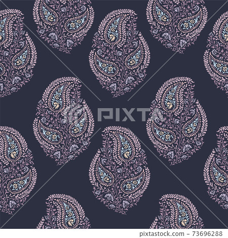 Abstract beautiful vector paisley seamless pattern - Stock Illustration ...