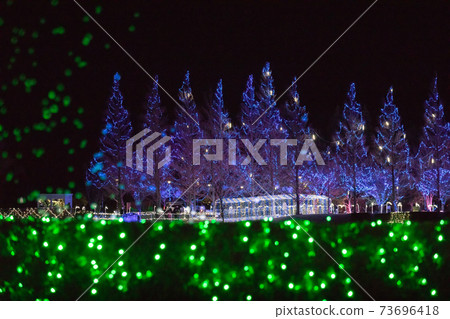 Illuminations at the Water and Green Fureai Park 73696418