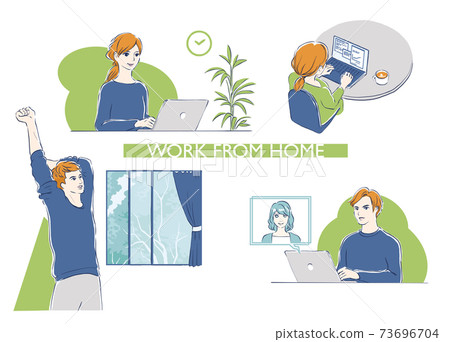 Telework material set Telework material set 73696704