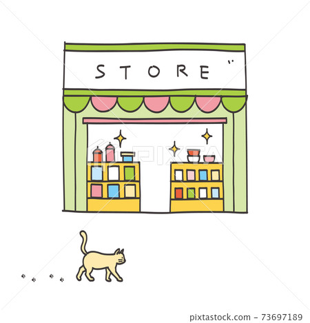 零售店形象手繪 零售店形象手繪 73697189