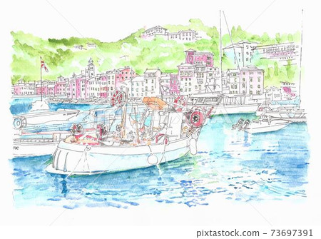 European cityscape, Italy, Portofino 73697391