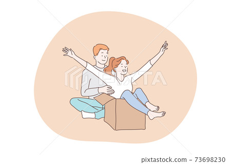Love, couple in relationship, togetherness concept 73698230
