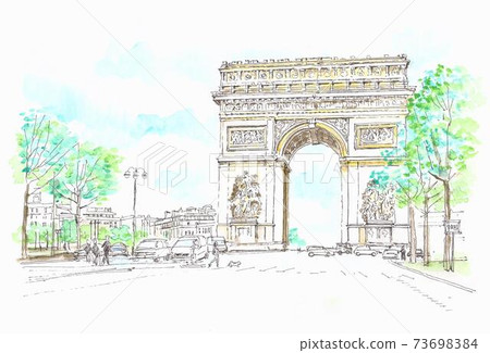 European streets, France, Paris, Etoile 73698384