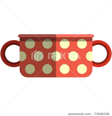 Baby potty or cup icon, flat vector isolated illustration. Nursery accessories. Baby potty or cup icon, flat vector isolated illustration. Nursery accessories. 73698399