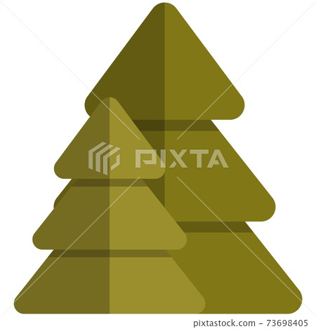 Fir tree icon, flat vector isolated illustration. Forest camp. Fir tree icon, flat vector isolated illustration. Forest camp. 73698405