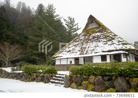 Roadside station Natasho winter scenery 73698651