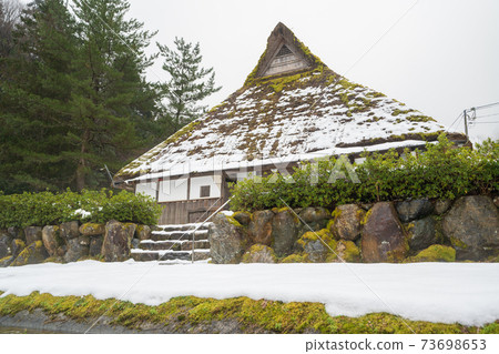 Roadside station Natasho winter scenery 73698653