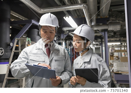 Education OJT to teach workers working in factory facilities 73701340