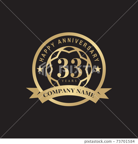 33th year anniversary logo design template 33th year anniversary logo design template 73701584