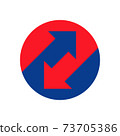 up down arrows icon 73705386