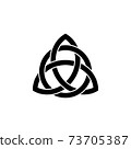 triquetra symbol icon 73705387