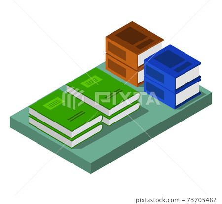 isometric book 73705482