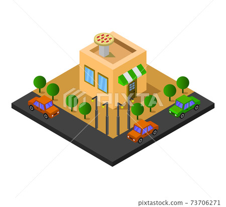 Isometric shop - Stock Illustration [73706271] - PIXTA
