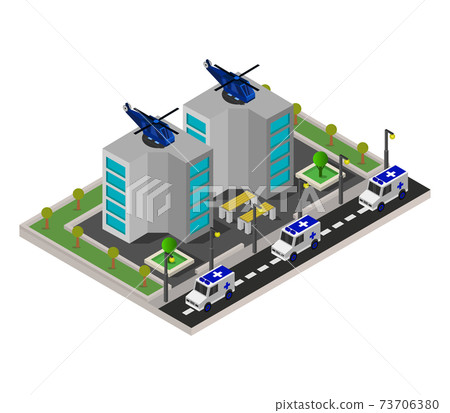 isometric hospital 73706380