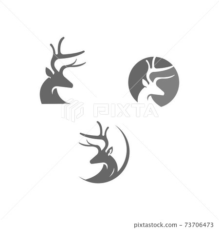 Deer logo icon illustration design vector 73706473